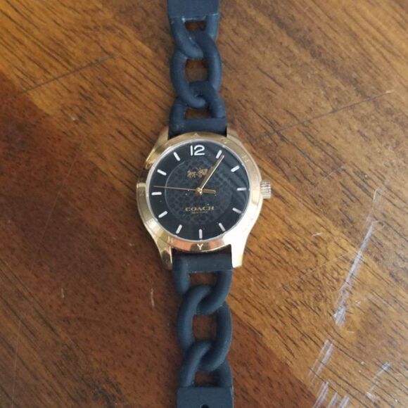 Coach Maddy Watch Black with Black Rubber Strap - Picture 8 of 8